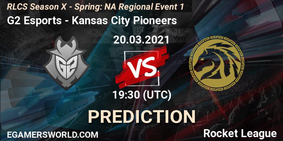 G2 Esports vs Kansas City Pioneers: Betting TIp, Match Prediction. 20.03.2021 at 19:05. Rocket League, RLCS Season X - Spring: NA Regional Event 1
