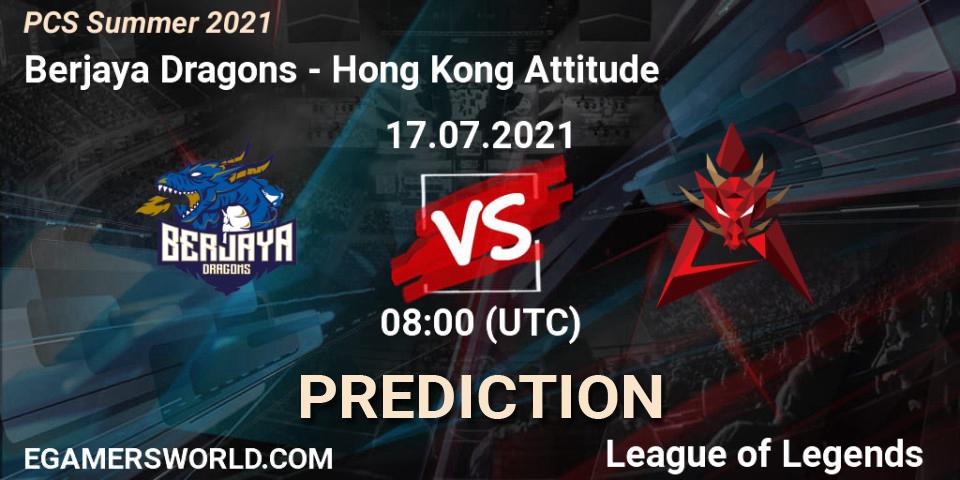 Berjaya Dragons vs Hong Kong Attitude: Betting TIp, Match Prediction. 17.07.21. LoL, PCS Summer 2021