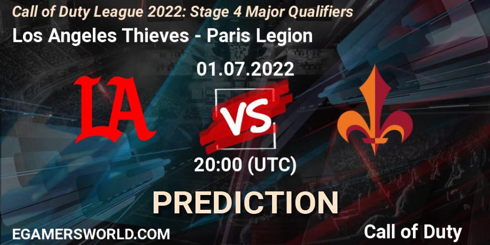 Los Angeles Thieves vs Paris Legion: Betting TIp, Match Prediction. 03.07.2022 at 20:30. Call of Duty, Call of Duty League 2022: Stage 4