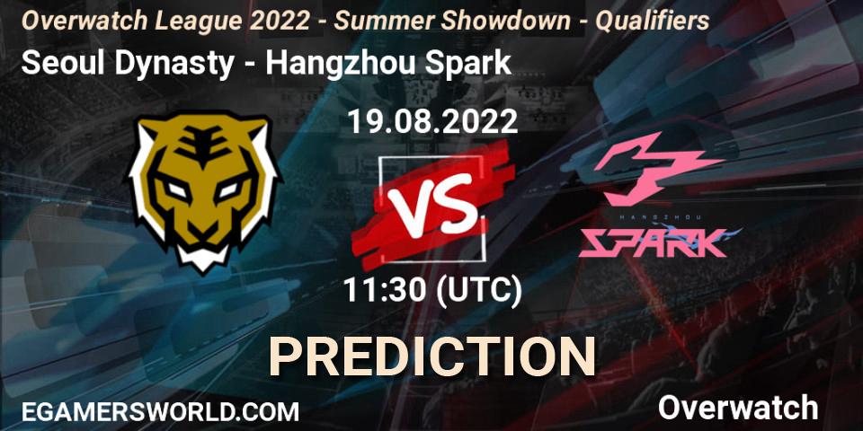 Seoul Dynasty vs Hangzhou Spark: Betting TIp, Match Prediction. 19.08.22. Overwatch, Overwatch League 2022 - Summer Showdown - Qualifiers