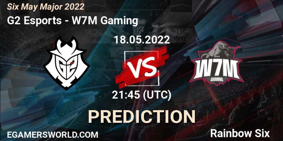 G2 Esports vs w7m esports: Betting TIp, Match Prediction. 18.05.22. Rainbow Six, Six Charlotte Major 2022