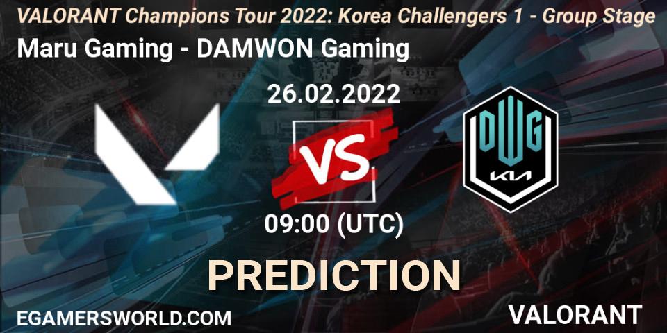 Maru Gaming vs DAMWON Gaming: Betting TIp, Match Prediction. 26.02.22. VALORANT, VCT 2022: Korea Challengers 1 - Group Stage