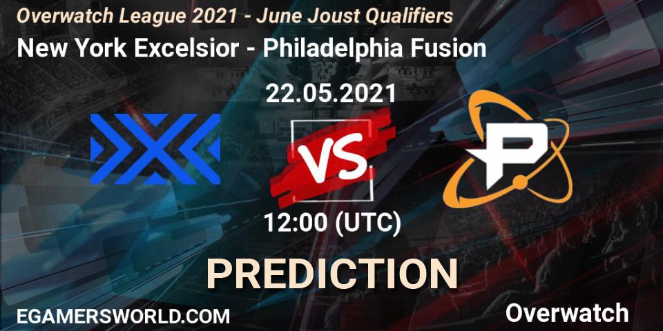 New York Excelsior vs Philadelphia Fusion: Betting TIp, Match Prediction. 22.05.21. Overwatch, Overwatch League 2021 - June Joust Qualifiers