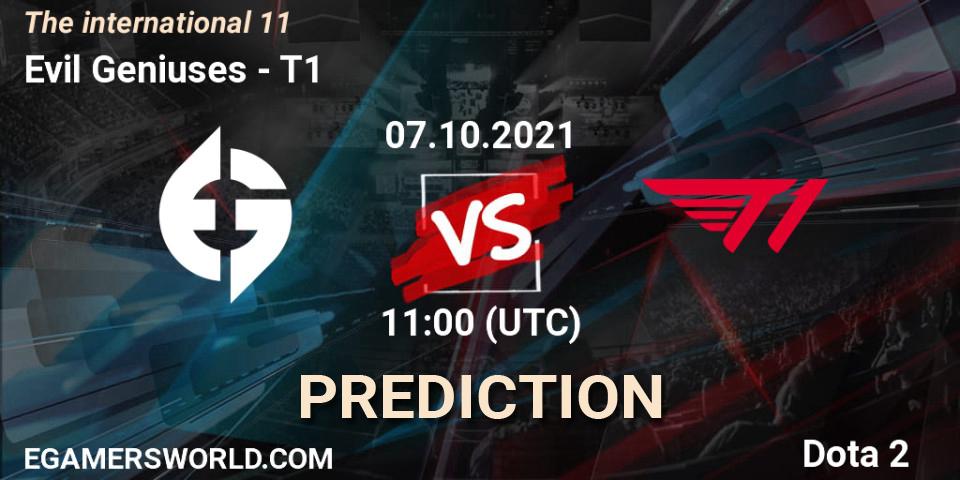 Evil Geniuses vs T1: Betting TIp, Match Prediction. 07.10.2021 at 13:23. Dota 2, The Internationa 2021