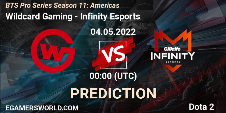 Wildcard Gaming vs Infinity Esports: Betting TIp, Match Prediction. 04.05.22. Dota 2, BTS Pro Series Season 11: Americas