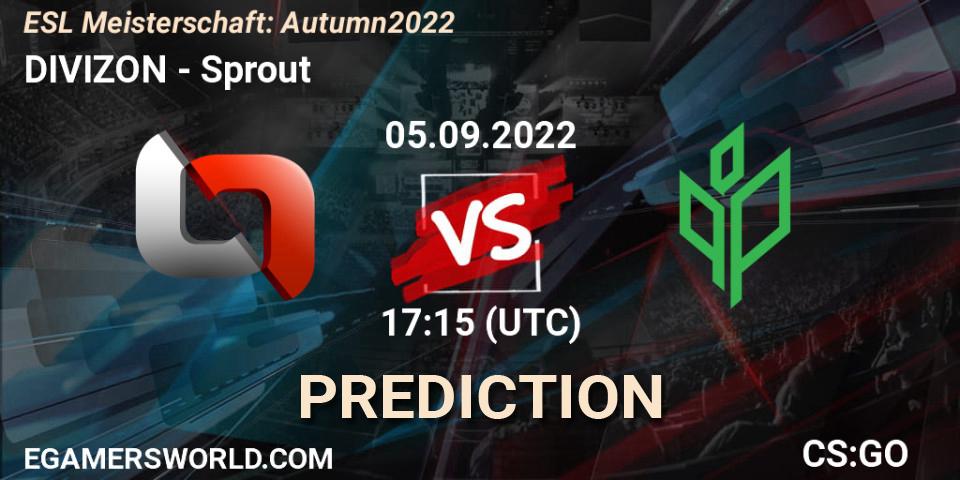 DIVIZON vs Sprout: Betting TIp, Match Prediction. 05.09.22. CS2 (CS:GO), ESL Meisterschaft: Autumn 2022