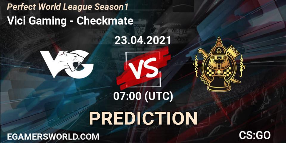Vici Gaming vs Checkmate: Betting TIp, Match Prediction. 23.04.21. CS2 (CS:GO), Perfect World League Season 1