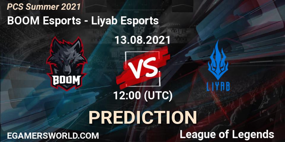 BOOM Esports vs Liyab Esports: Betting TIp, Match Prediction. 13.08.21. LoL, PCS Summer 2021