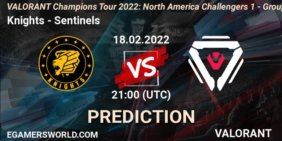 Knights vs Sentinels: Betting TIp, Match Prediction. 18.02.2022 at 21:15. VALORANT, VCT 2022: North America Challengers 1 - Group Stage