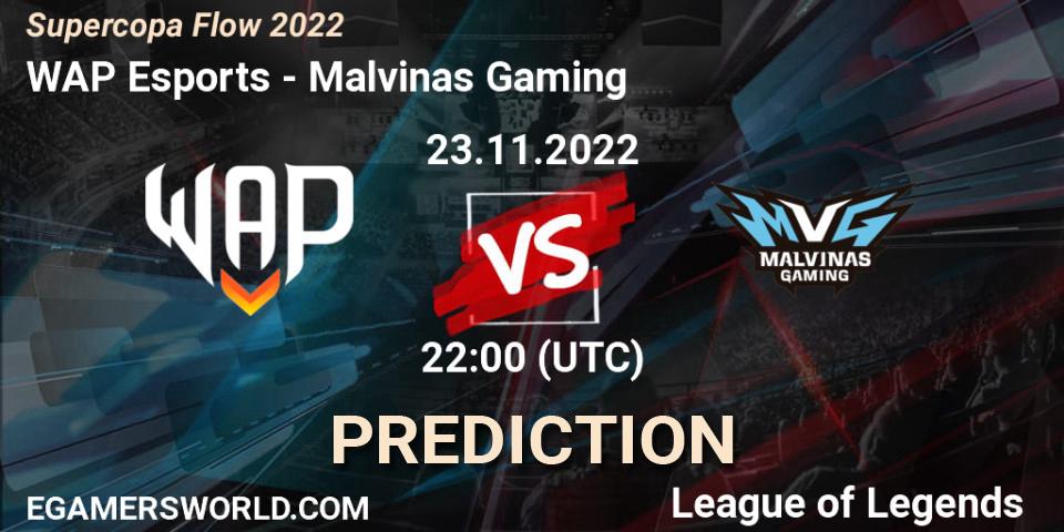 WAP Esports vs Malvinas Gaming: Betting TIp, Match Prediction. 23.11.22. LoL, Supercopa Flow 2022
