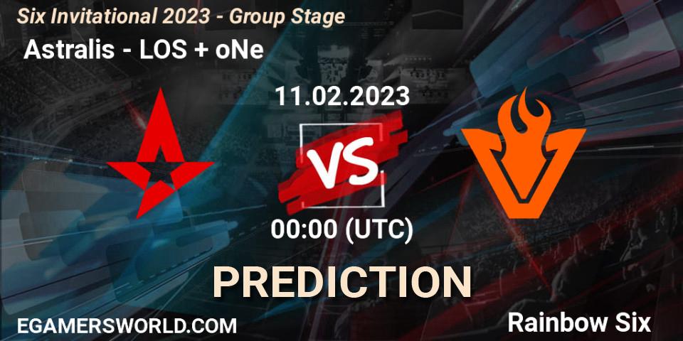  Astralis vs LOS + oNe: Betting TIp, Match Prediction. 11.02.2023 at 00:00. Rainbow Six, Six Invitational 2023 - Group Stage