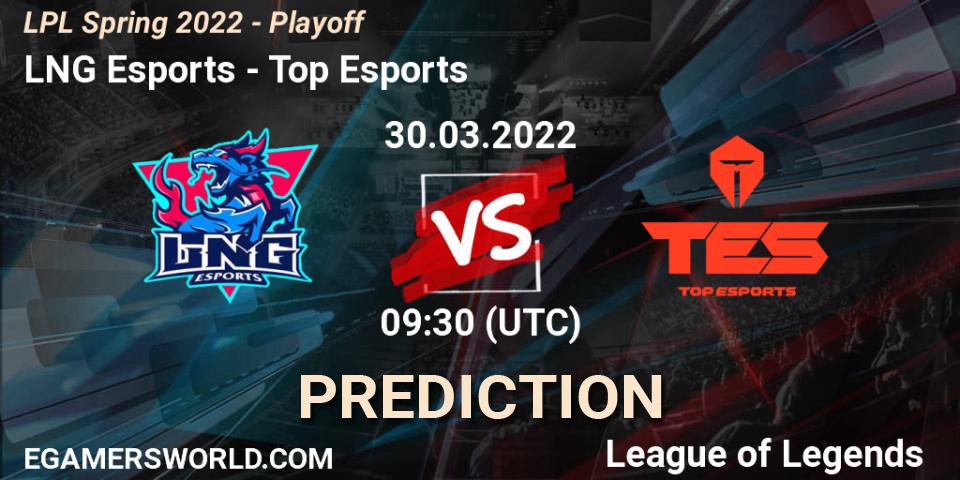 LNG Esports vs Top Esports: Betting TIp, Match Prediction. 30.03.22. LoL, LPL Spring 2022 - Playoff
