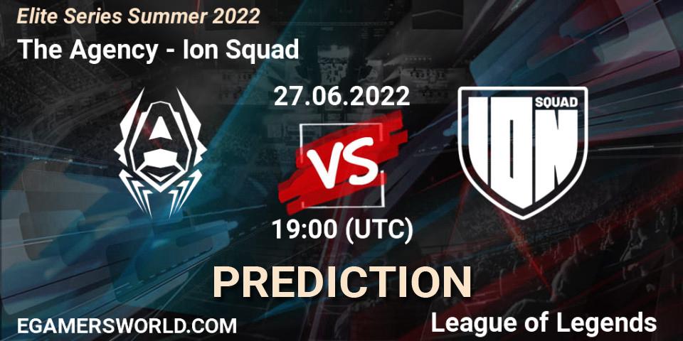 The Agency vs Ion Squad: Betting TIp, Match Prediction. 27.06.22. LoL, Elite Series Summer 2022