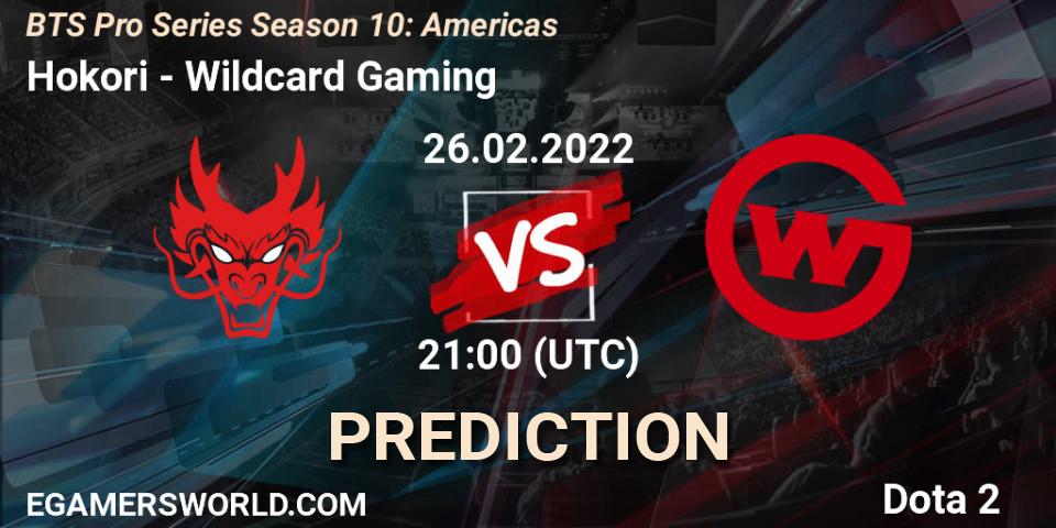 Hokori vs Wildcard Gaming: Betting TIp, Match Prediction. 26.02.22. Dota 2, BTS Pro Series Season 10: Americas