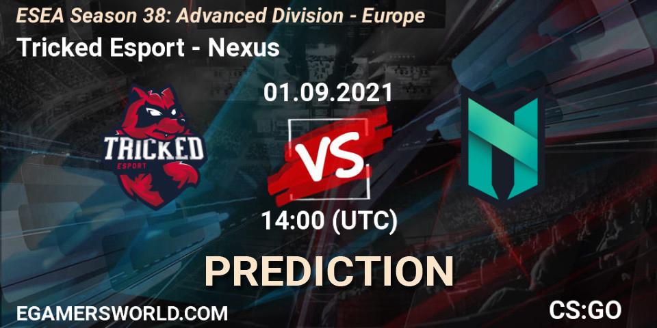Tricked Esport vs Nexus: Betting TIp, Match Prediction. 01.09.21. CS2 (CS:GO), ESEA Season 38: Advanced Division - Europe
