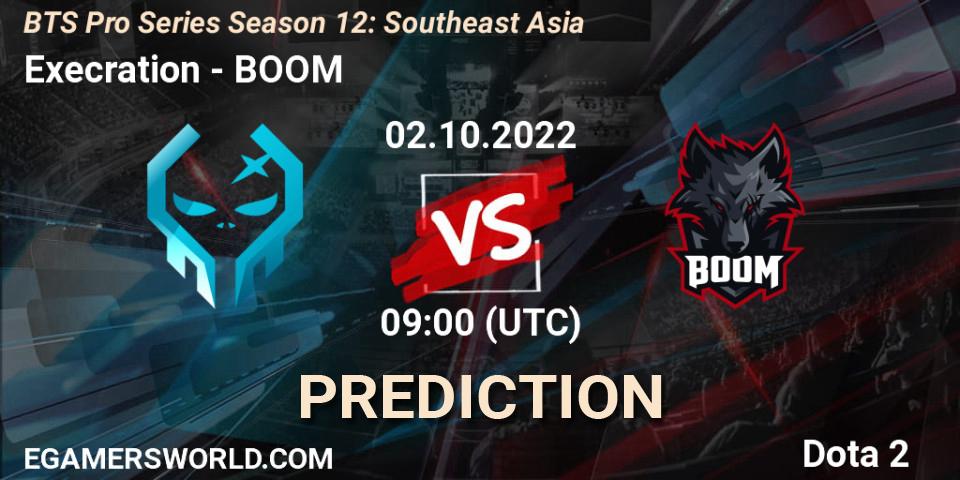 Execration vs BOOM: Betting TIp, Match Prediction. 02.10.22. Dota 2, BTS Pro Series Season 12: Southeast Asia