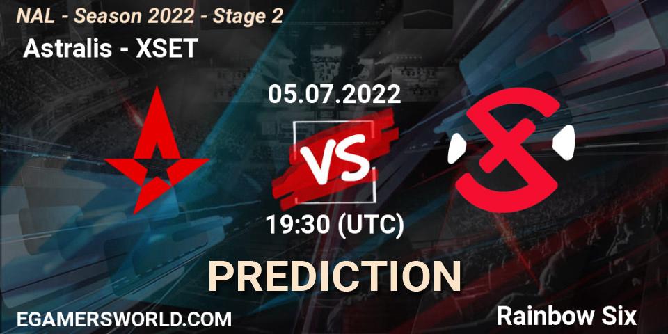  Astralis vs XSET: Betting TIp, Match Prediction. 05.07.2022 at 19:30. Rainbow Six, NAL - Season 2022 - Stage 2
