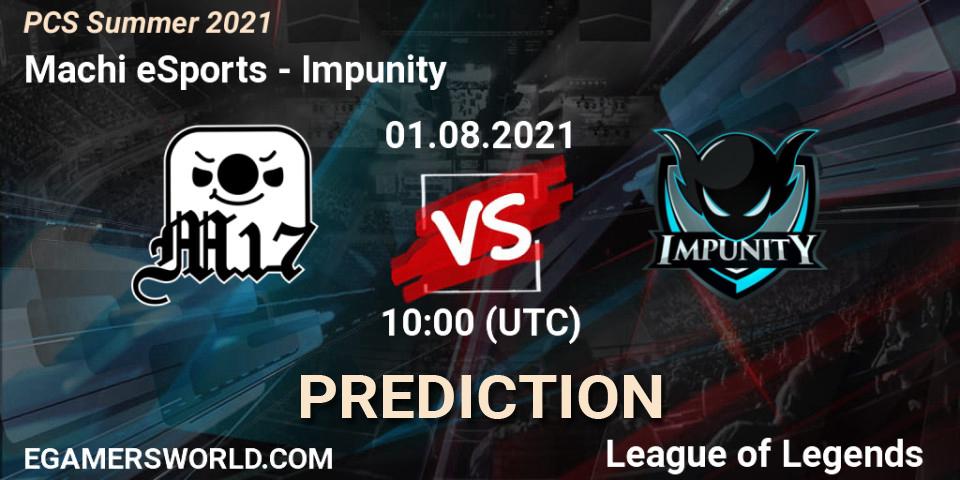 Machi eSports vs Impunity: Betting TIp, Match Prediction. 01.08.21. LoL, PCS Summer 2021
