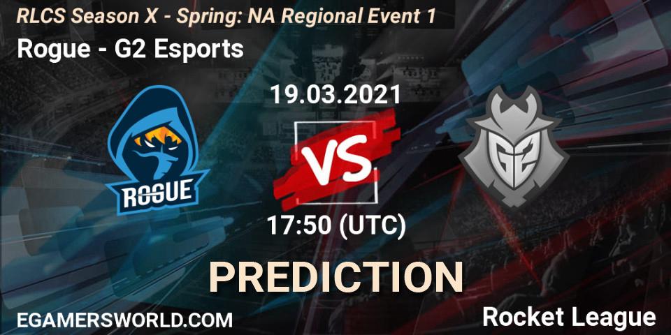 Rogue vs G2 Esports: Betting TIp, Match Prediction. 19.03.21. Rocket League, RLCS Season X - Spring: NA Regional Event 1