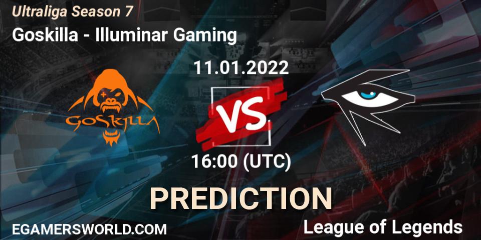 Goskilla vs Illuminar Gaming: Betting TIp, Match Prediction. 11.01.2022 at 16:00. LoL, Ultraliga Season 7