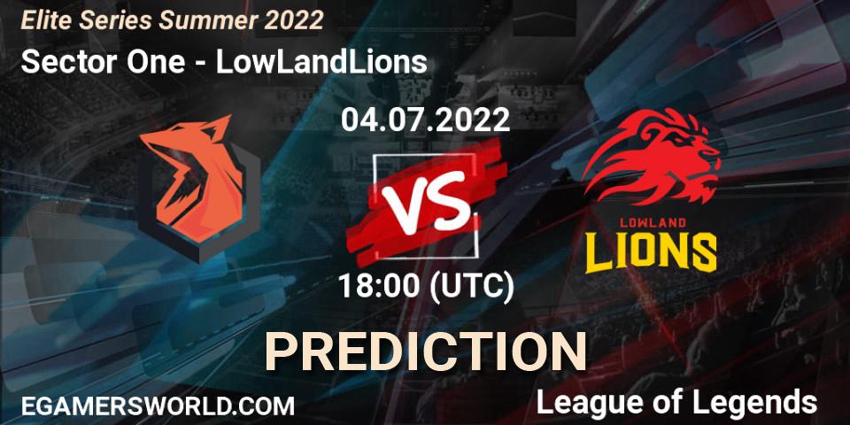 Sector One vs LowLandLions: Betting TIp, Match Prediction. 04.07.22. LoL, Elite Series Summer 2022