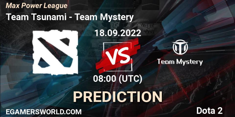 Team Tsunami vs Team Mystery: Betting TIp, Match Prediction. 18.09.22. Dota 2, Max Power League