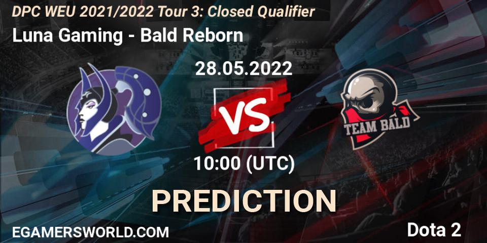 Luna Gaming vs Bald Reborn: Betting TIp, Match Prediction. 28.05.2022 at 14:30. Dota 2, DPC WEU 2021/2022 Tour 3: Closed Qualifier