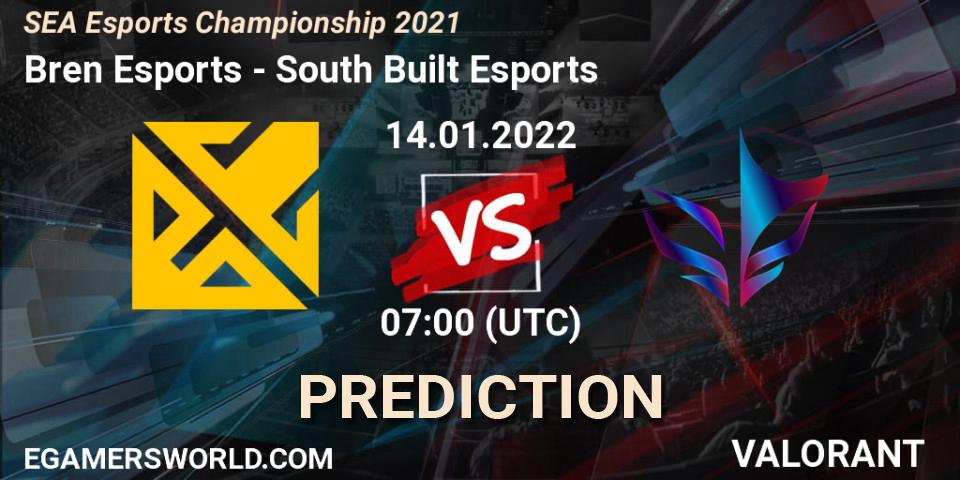 Bren Esports vs South Built Esports: Betting TIp, Match Prediction. 14.01.2022 at 08:30. VALORANT, SEA Esports Championship 2021