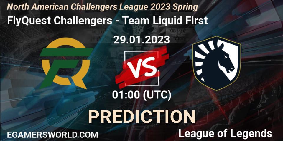 FlyQuest Challengers vs Team Liquid First: Betting TIp, Match Prediction. 29.01.23. LoL, NACL 2023 Spring - Group Stage