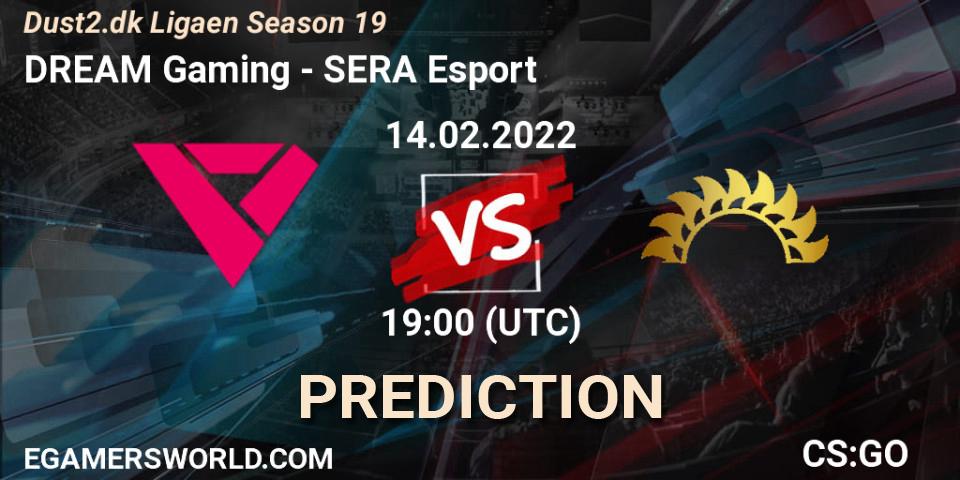 DREAM Gaming vs SERA Esport: Betting TIp, Match Prediction. 14.02.2022 at 19:00. Counter-Strike (CS2), Dust2.dk Ligaen Season 19