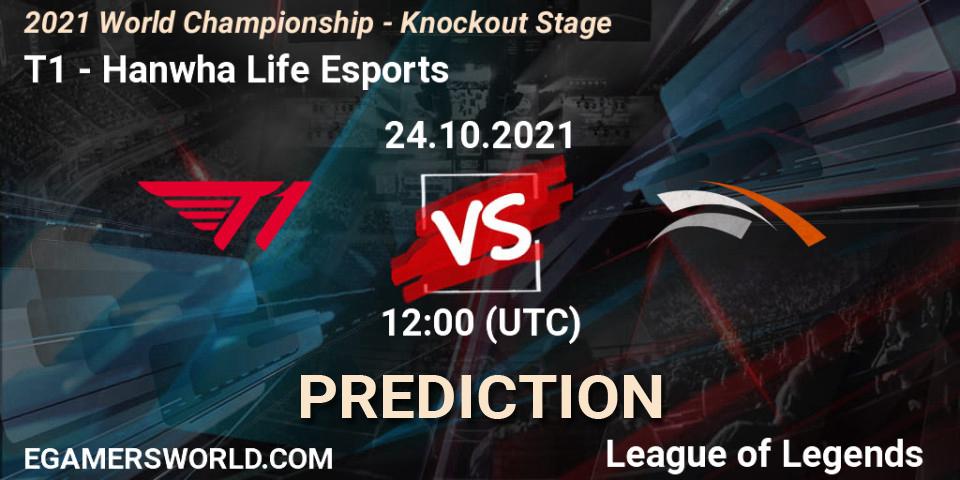 T1 vs Hanwha Life Esports: Betting TIp, Match Prediction. 22.10.2021 at 12:00. LoL, 2021 World Championship - Knockout Stage