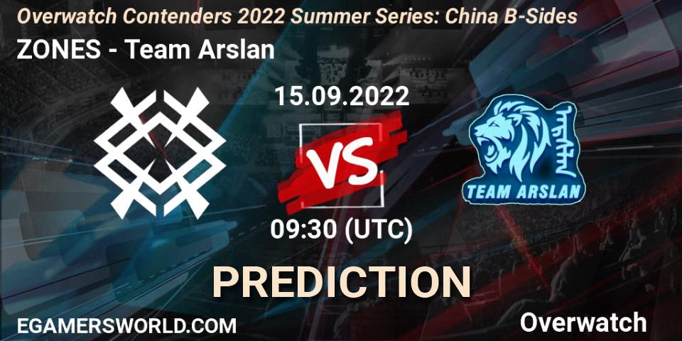 ZONES vs Team Arslan: Betting TIp, Match Prediction. 15.09.22. Overwatch, Overwatch Contenders 2022 Summer Series: China B-Sides