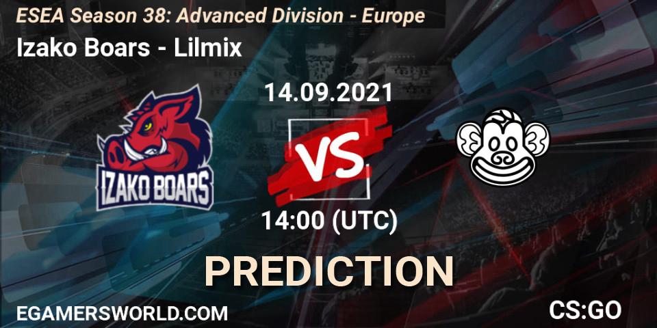 Izako Boars vs Lilmix: Betting TIp, Match Prediction. 14.09.21. CS2 (CS:GO), ESEA Season 38: Advanced Division - Europe