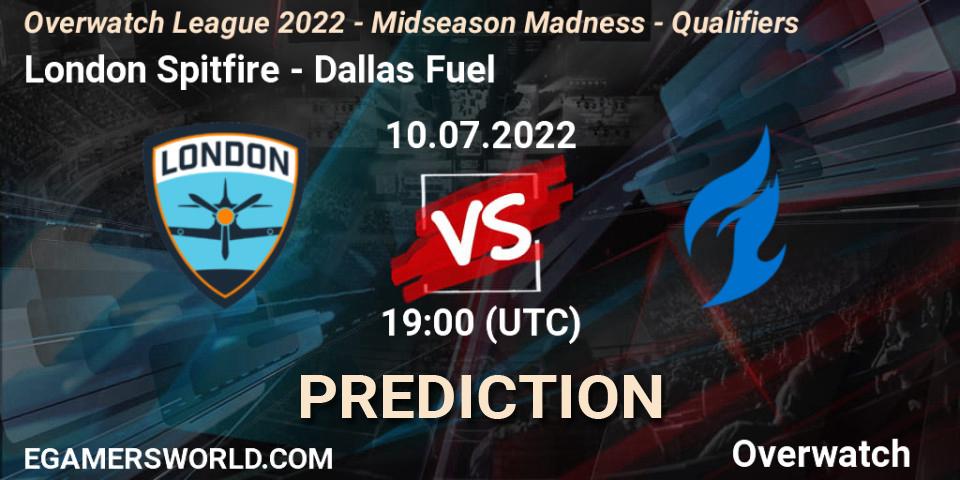 London Spitfire vs Dallas Fuel: Betting TIp, Match Prediction. 10.07.22. Overwatch, Overwatch League 2022 - Midseason Madness - Qualifiers