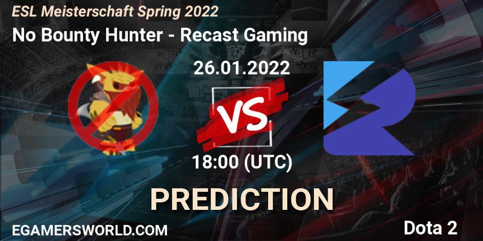 No Bounty Hunter vs Recast Gaming: Betting TIp, Match Prediction. 26.01.22. Dota 2, ESL Meisterschaft Spring 2022