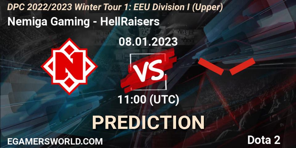 Nemiga Gaming vs HellRaisers: Betting TIp, Match Prediction. 08.01.23. Dota 2, DPC 2022/2023 Winter Tour 1: EEU Division I (Upper)