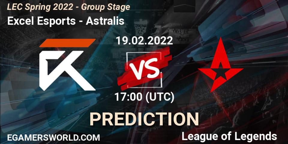 Excel Esports vs Astralis: Betting TIp, Match Prediction. 19.02.22. LoL, LEC Spring 2022 - Group Stage