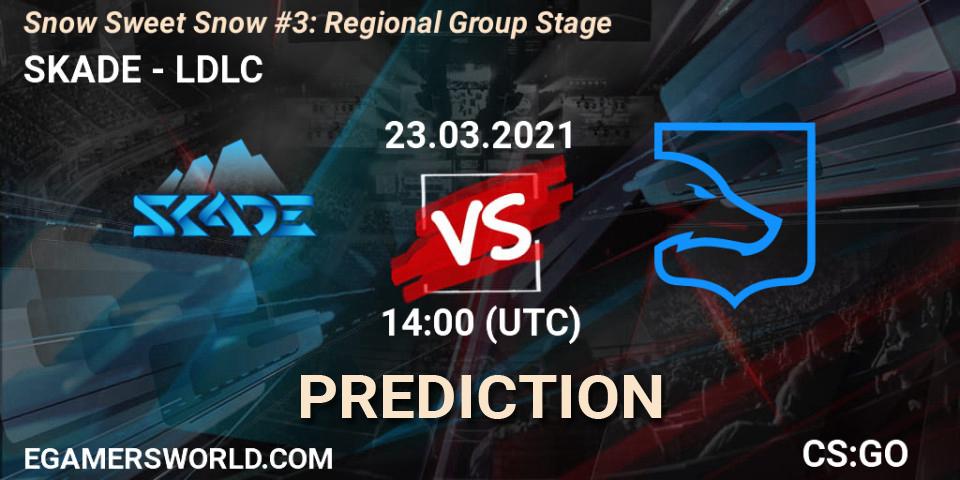 SKADE vs LDLC: Betting TIp, Match Prediction. 23.03.2021 at 14:00. Counter-Strike (CS2), Snow Sweet Snow #3: Regional Group Stage