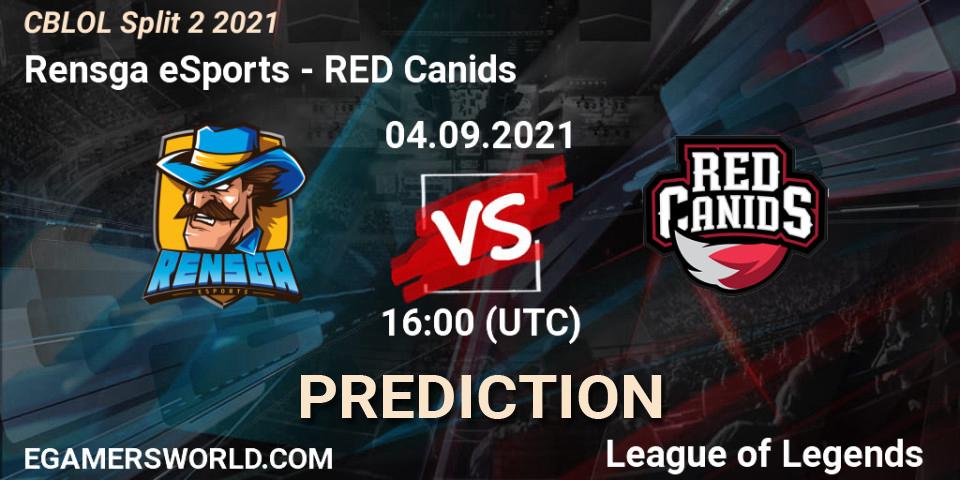 Rensga eSports vs RED Canids: Betting TIp, Match Prediction. 04.09.21. LoL, CBLOL Split 2 2021