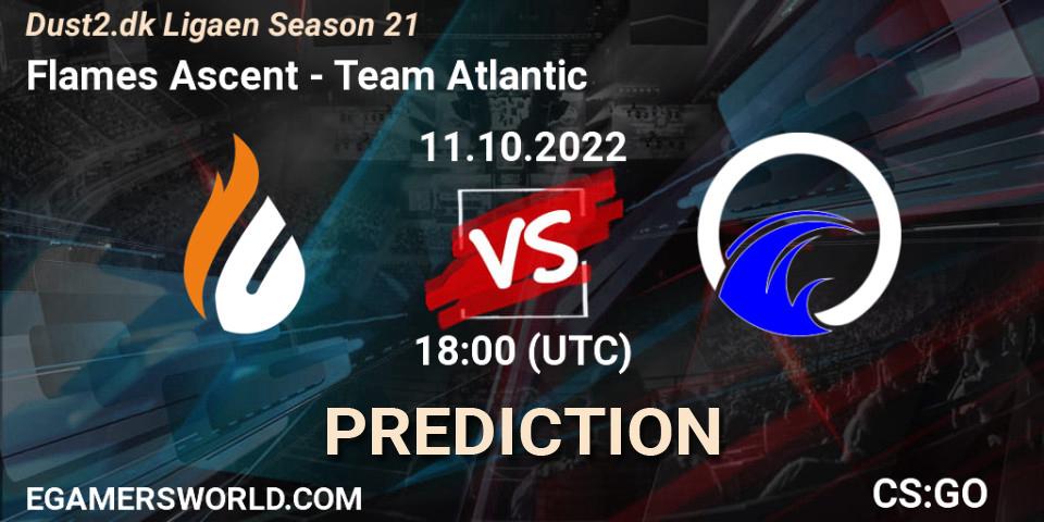 Flames Ascent vs Team Atlantic: Betting TIp, Match Prediction. 11.10.2022 at 18:00. Counter-Strike (CS2), Dust2.dk Ligaen Season 21