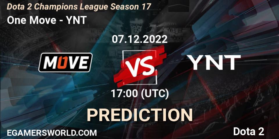 One Move vs YNT: Betting TIp, Match Prediction. 07.12.22. Dota 2, Dota 2 Champions League Season 17