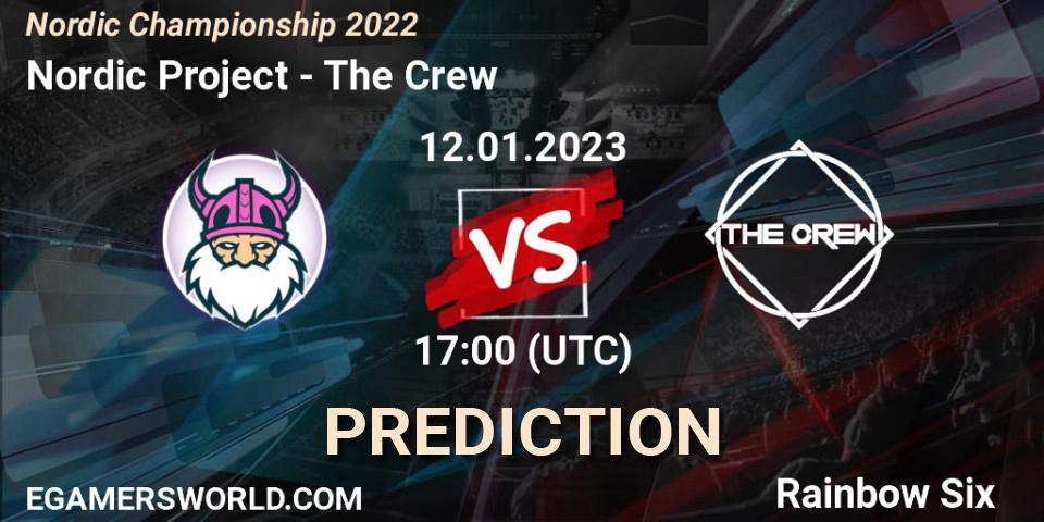 Nordic Project vs The Crew: Betting TIp, Match Prediction. 12.01.2023 at 17:00. Rainbow Six, Nordic Championship 2022