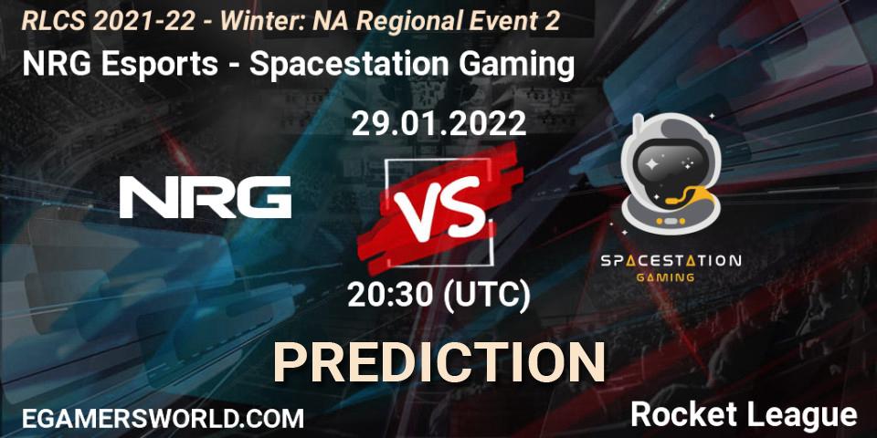 NRG Esports vs Spacestation Gaming: Betting TIp, Match Prediction. 29.01.22. Rocket League, RLCS 2021-22 - Winter: NA Regional Event 2