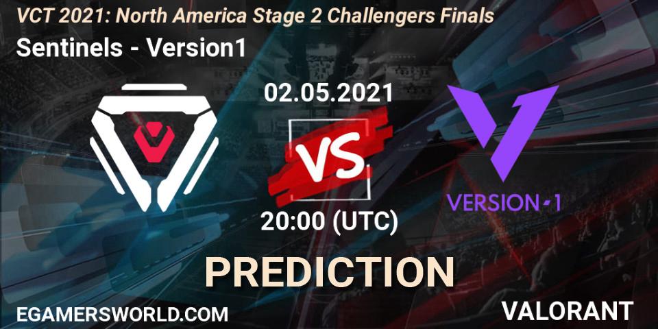 Sentinels vs Version1: Betting TIp, Match Prediction. 02.05.21. VALORANT, VCT 2021: North America Stage 2 Challengers Finals