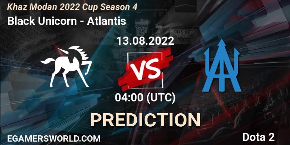 Black Unicorn vs Atlantis: Betting TIp, Match Prediction. 13.08.2022 at 04:23. Dota 2, Khaz Modan 2022 Cup Season 4