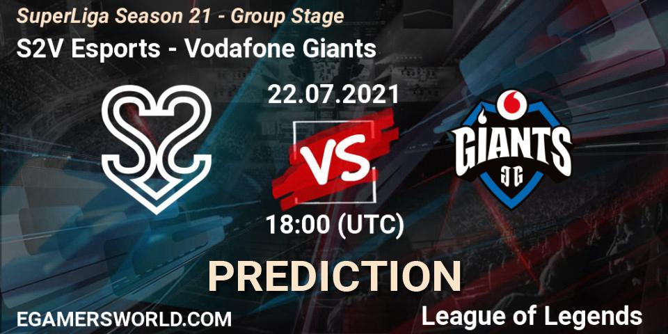 S2V Esports vs Vodafone Giants: Betting TIp, Match Prediction. 22.07.21. LoL, SuperLiga Season 21 - Group Stage 