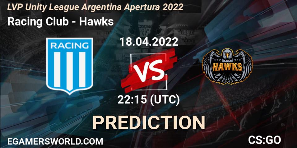 Racing Club vs Hawks: Betting TIp, Match Prediction. 27.04.22. CS2 (CS:GO), LVP Unity League Argentina Apertura 2022