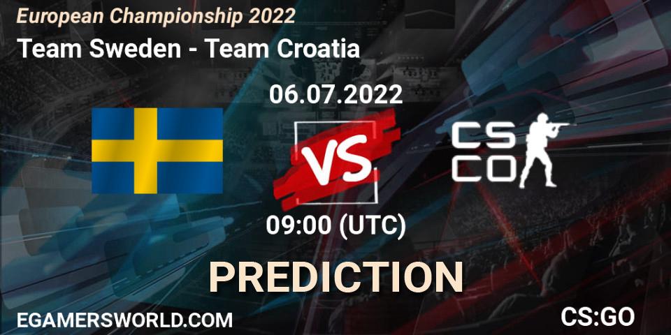 Team Sweden vs Team Croatia: Betting TIp, Match Prediction. 06.07.2022 at 10:10. Counter-Strike (CS2), European Championship 2022