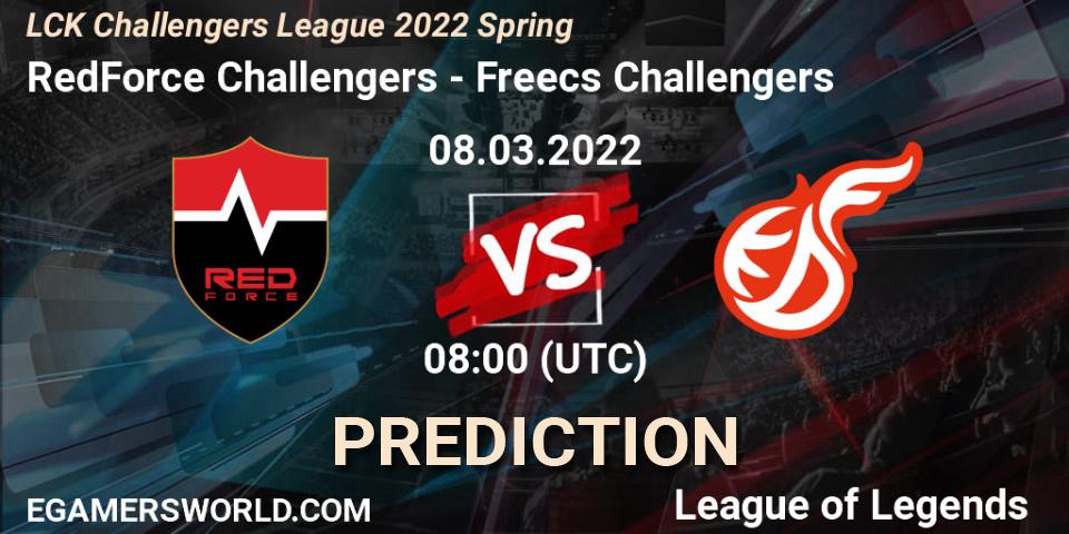RedForce Challengers vs Freecs Challengers: Betting TIp, Match Prediction. 08.03.22. LoL, LCK Challengers League 2022 Spring