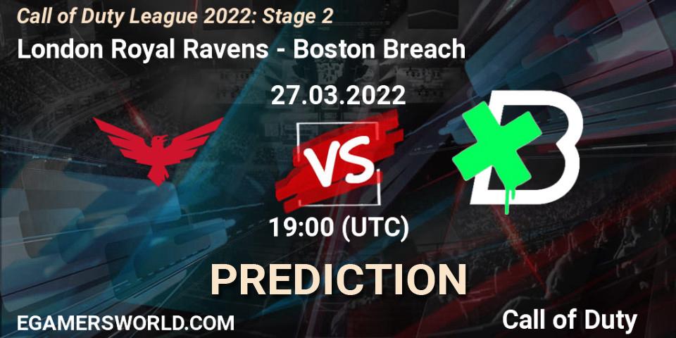 London Royal Ravens vs Boston Breach: Betting TIp, Match Prediction. 27.03.22. Call of Duty, Call of Duty League 2022: Stage 2